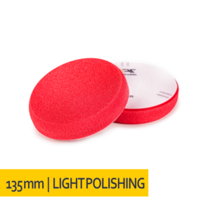 NAT Czerwona Średnio Miękka gąbka polerska 135mm