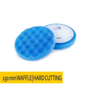 NAT Niebieska Karbowana Twarda Gąbka polerska 150mm