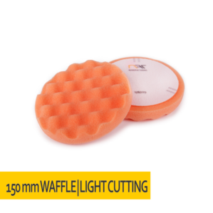 NAT Pomarańczowa Karbowana Średnio Twarda Gąbka polerska 150mm