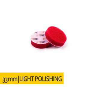 NAT Czerwona średnio miękka gąbka polerska 33mm
