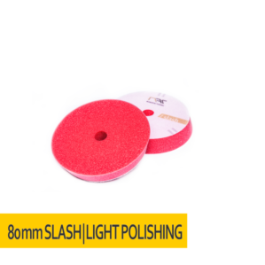 NAT Slash DA Czerwona Średnio Miękka gąbka polerska 80mm