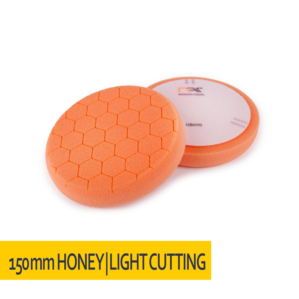 NAT Honey Pomarańczowa Twarda gąbka polerska 150mm