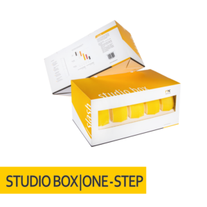 NAT Studio Box Slash DA Żółta Średnia gąbka polerska 133/148mm