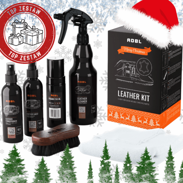 ADBL Leather KIT – Zestaw do Czyszczenia i Pielęgnacji Skóry Pomysł Na Prezent