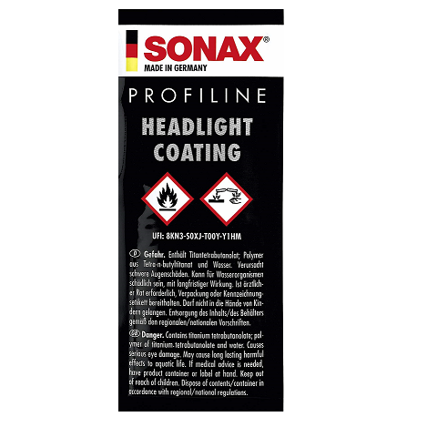 SONAX Profiline Headlight Coating Powłoka do lamp - saszetka 5ml