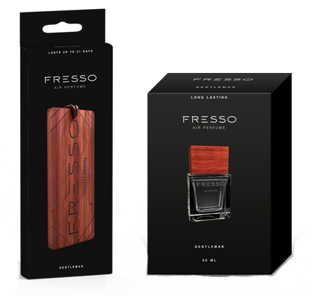 Fresso Gentleman zestaw perfumy samochodowe + zawieszka