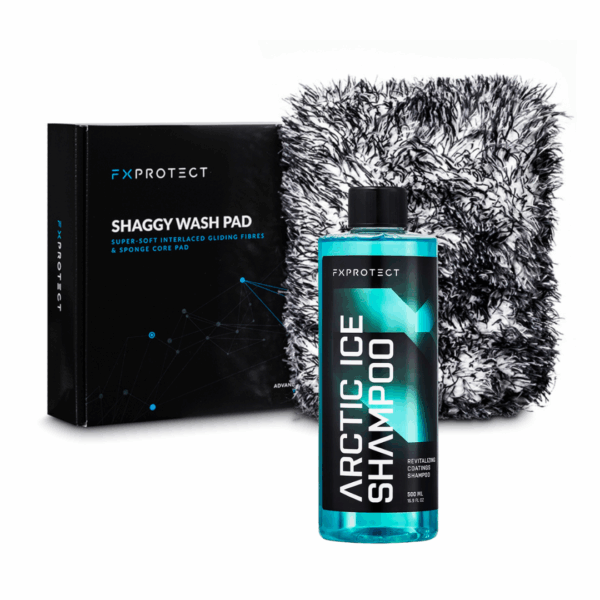 FX PROTECT Arctic Ice – Ekstra skuteczny zestaw: kwaśny szampon + Shaggy Pad