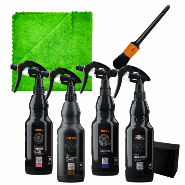 ADBL Zestaw do mycia, zabezpieczenia felg i opon + akcesoria