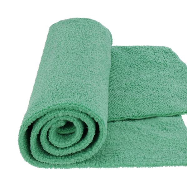 MR RAG 40x40cm GREEN edgeless 380GSM mikrofibra zielona bezszwowa