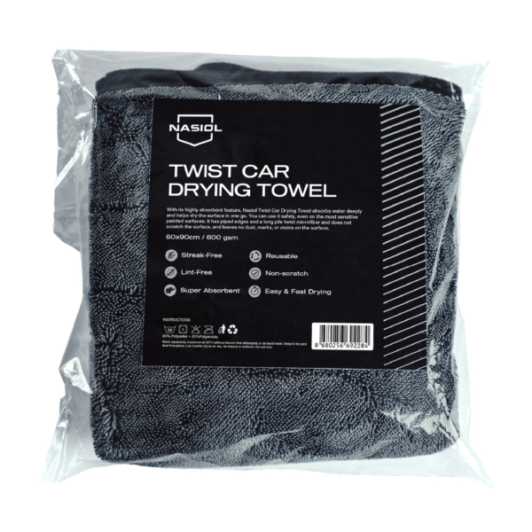 NASIOL Twisted Drying Towel 60x90cm 600gsm - ręcznik do osuszania