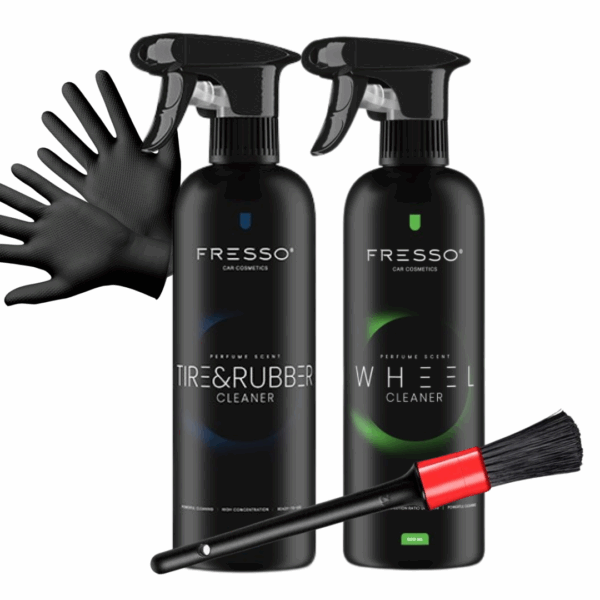 Fresso Zestaw do czyszczenia felg i opon + pędzelek detailingowy