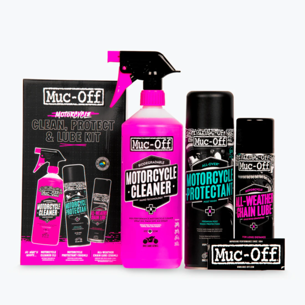 Muc-Off 21382 Motorcycle Clean Protect lube kit Zestaw do czyszczenia i smarowania motocykla